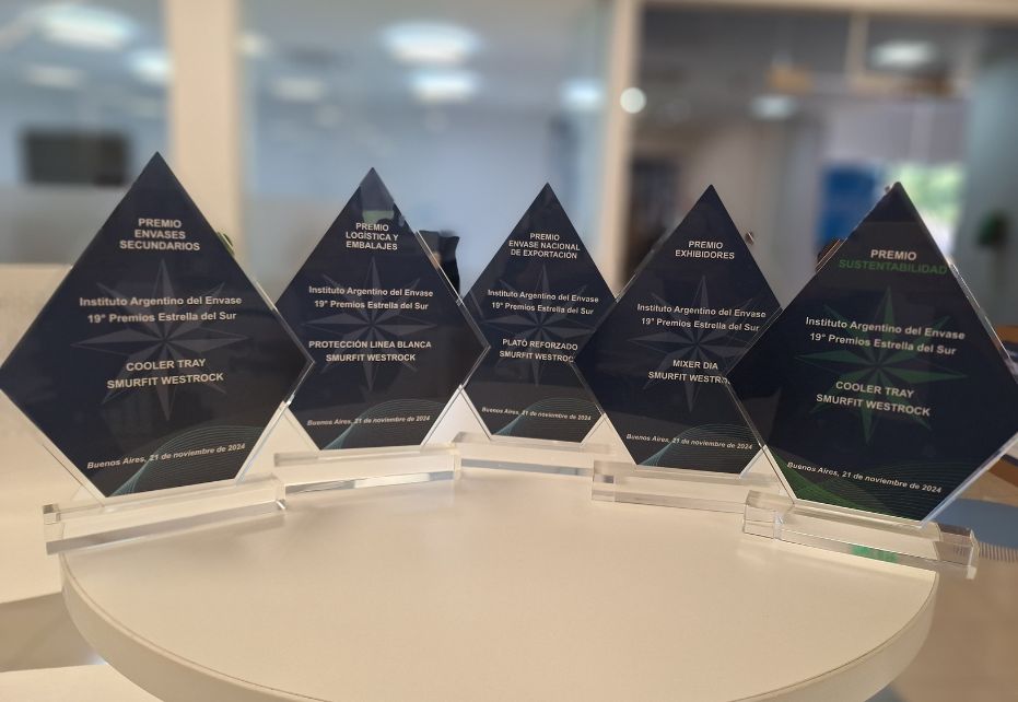 Reconocieron los empaques de Smurfit Westrock en los 19° Premios Estrella del Sur