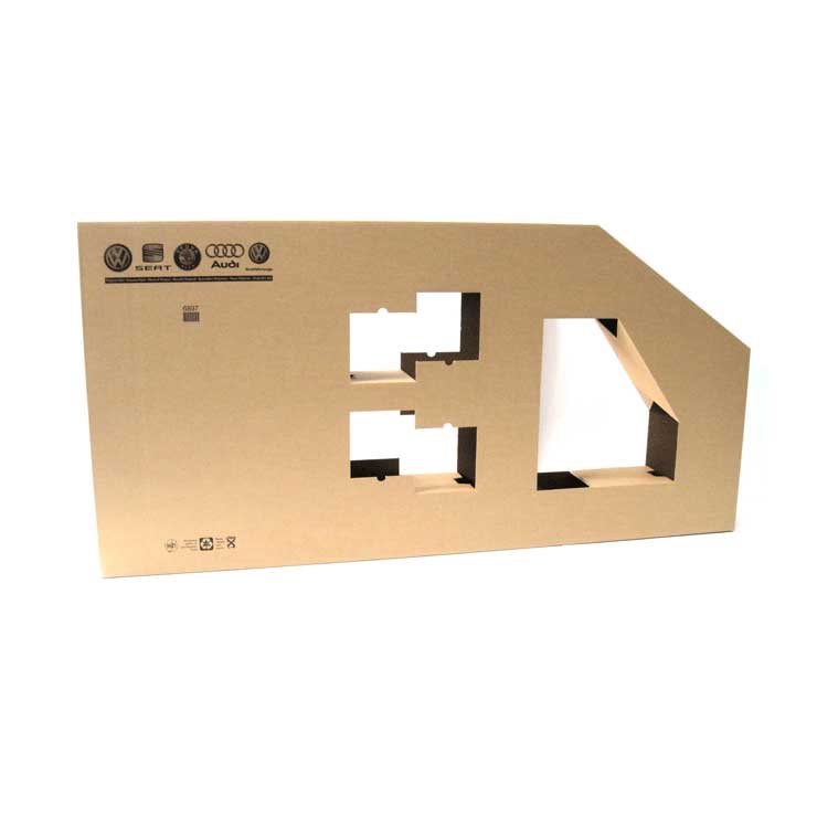 Emballage en carton ondulé avec calage pour pièce mécanique