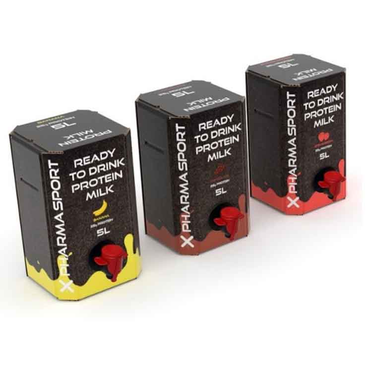 Emballage Bag-in-Box 5 litres à 8 pans