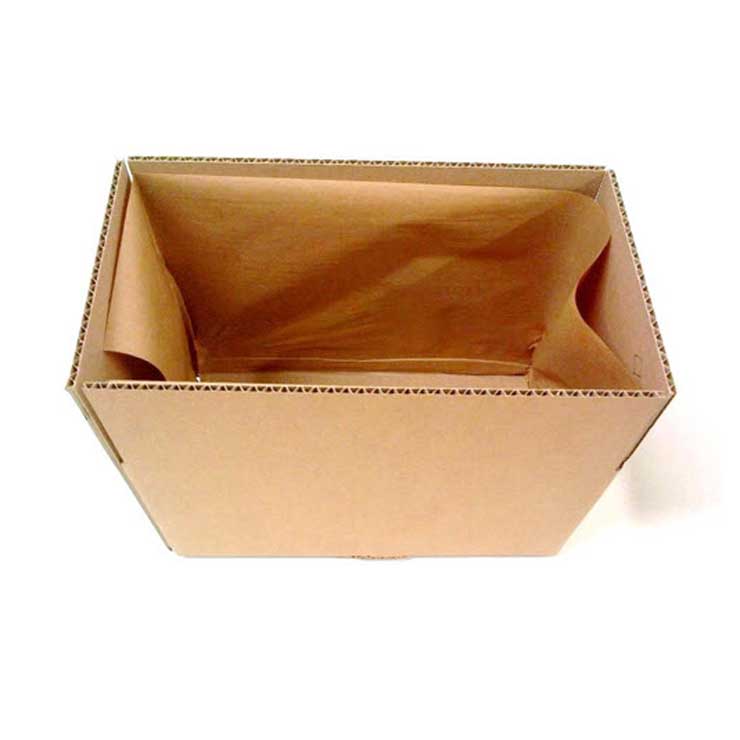 Caisse avec papier autoscellant