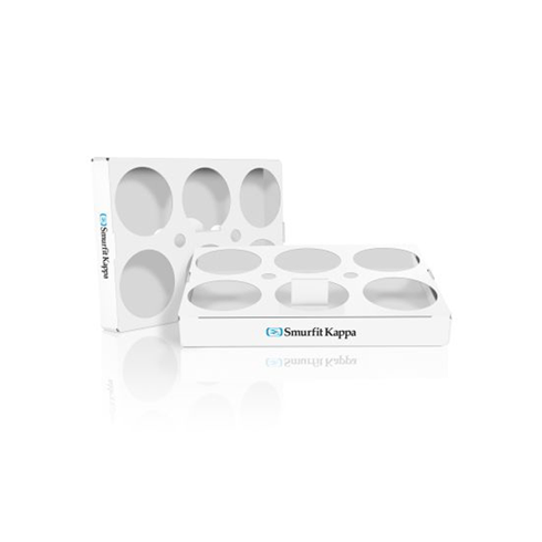 Plateau avec calage intégré pour produits ultra frais