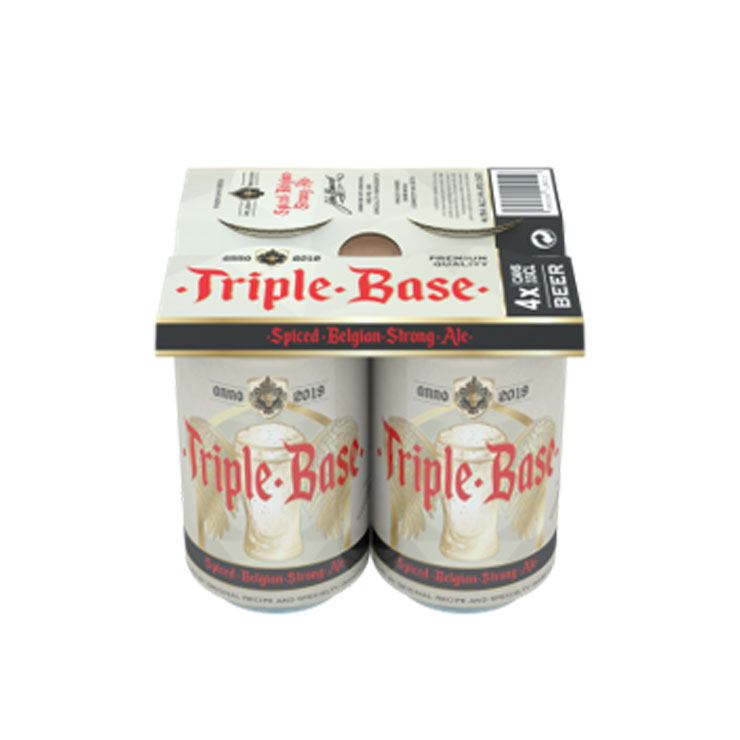 TopClip, karton, multipack drager, multipack, blik, bundel, vier, verpakking 