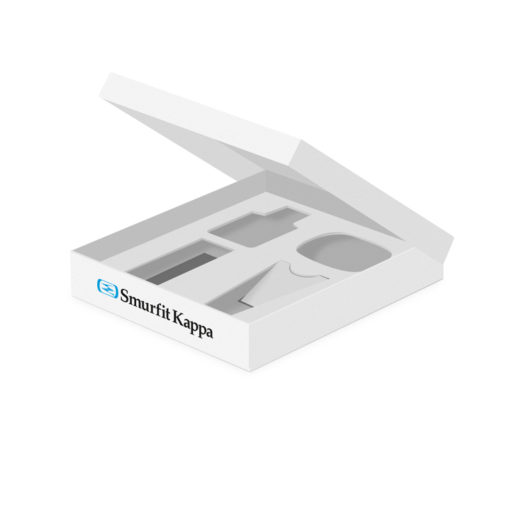 Grafischer Karton Weiß