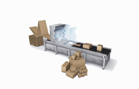 Fanfold Endloswellpappe Maschine