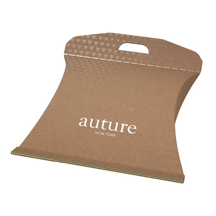 Cajas tipo almohadas de cartón