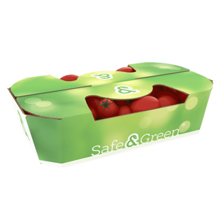 Canastillas para tomates con ventana 