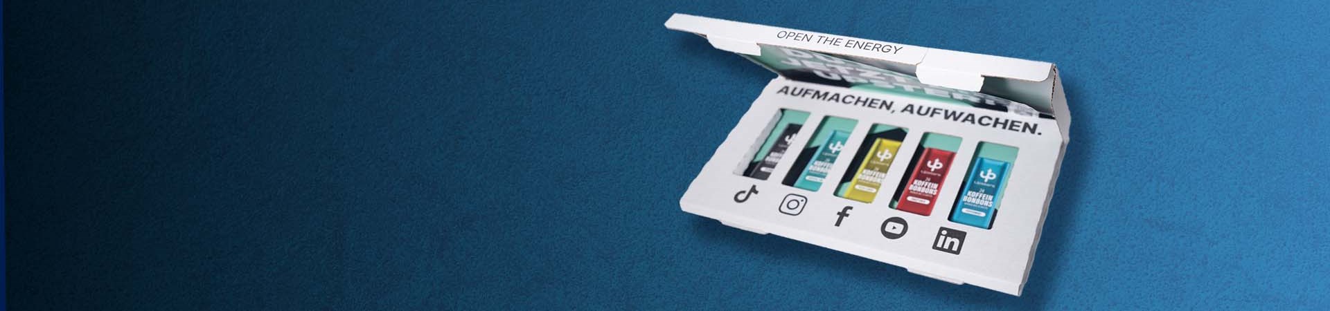 Upsters Energy Versandverpackung Banner