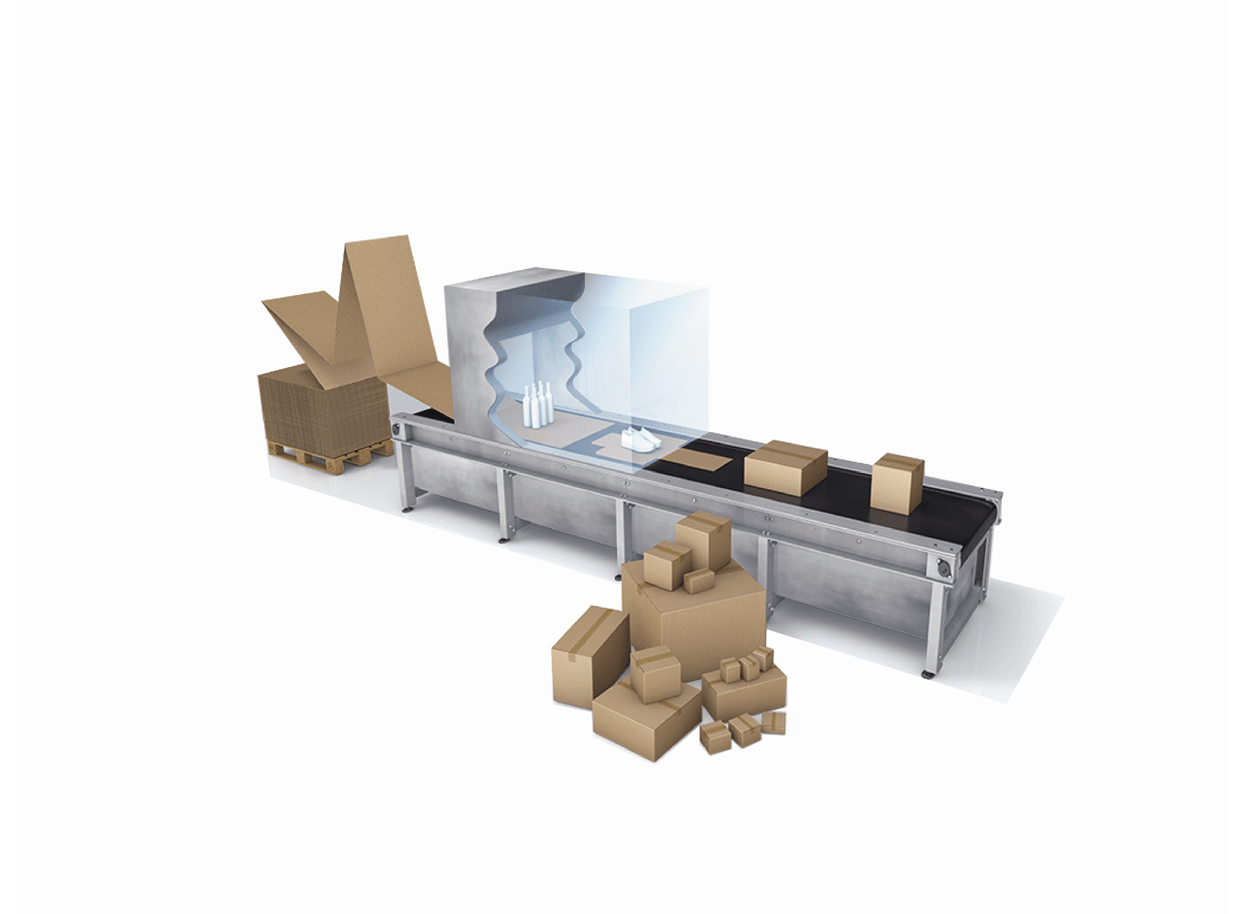 Fanfold Endloswellpappe Maschine