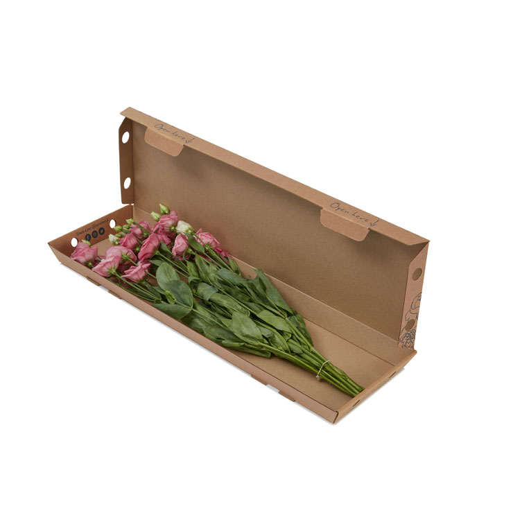 Emballage tilpasset postkassen, blomster