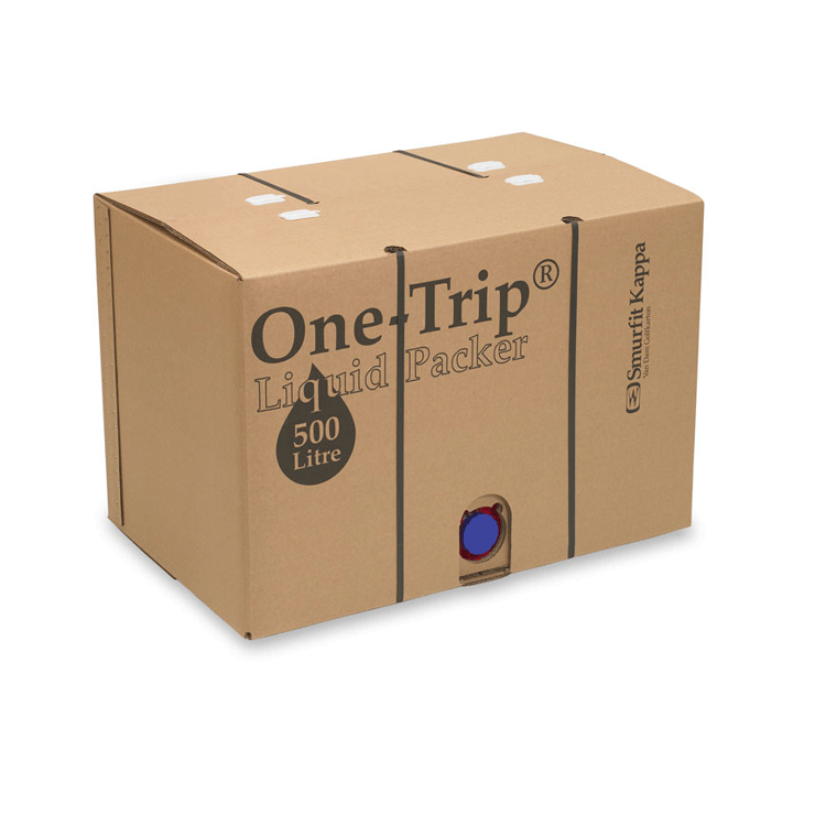 Embalaje, Bag-in-Box, 500 litros, Viscotainer, tapón de rosca azul