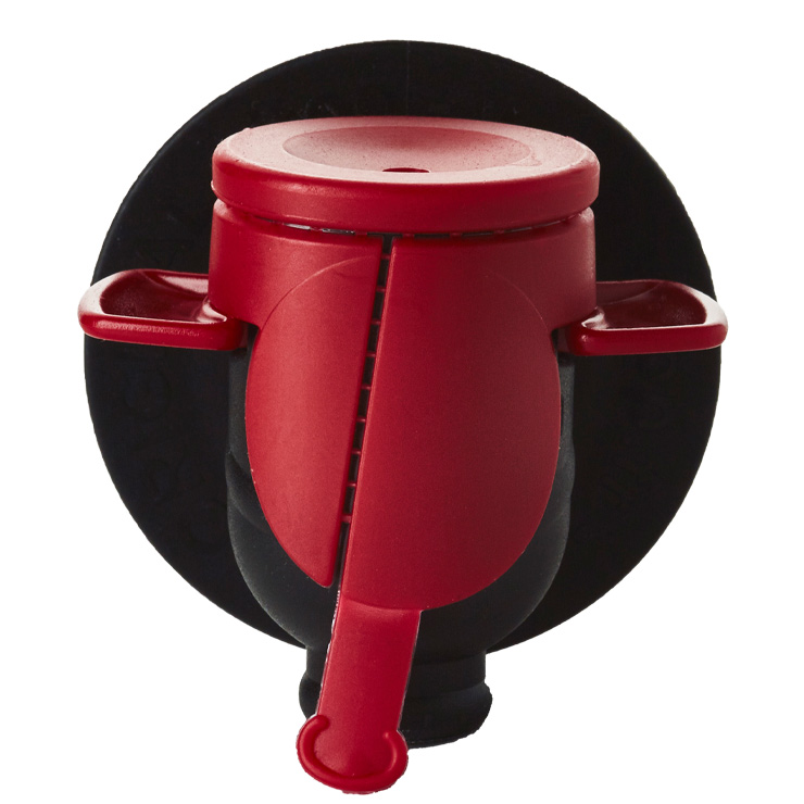 Envase, Grifo, Vitop Original, negro y rojo, Bag-in-Box, visto de frente