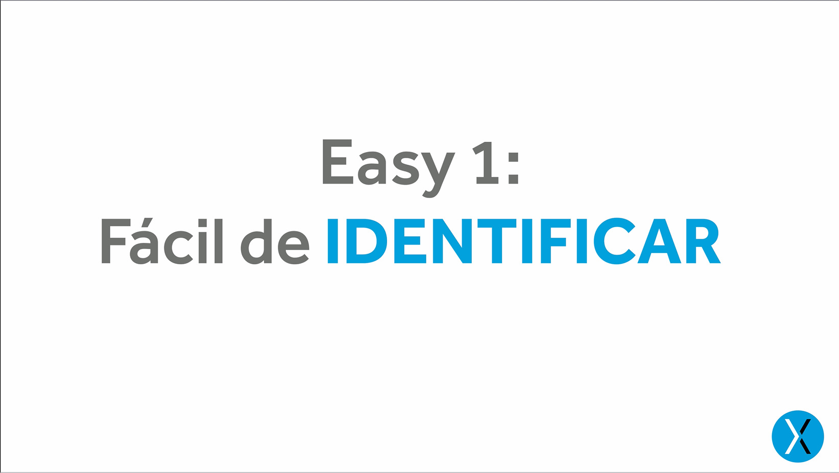 Easy 1 fácil de identificar