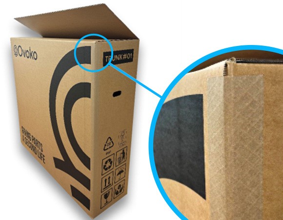 Sustainable auto parts packaging box