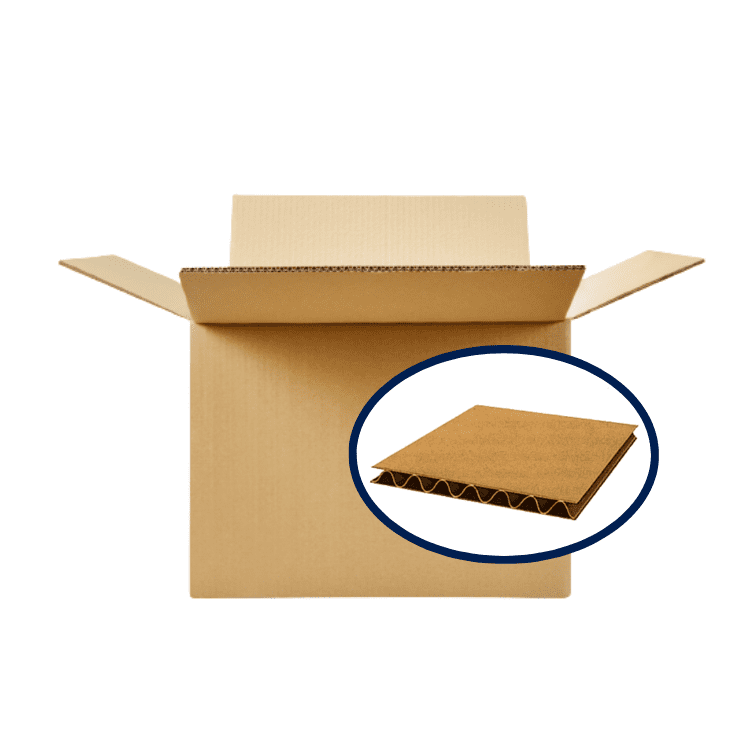 Single wall corrugated boxes