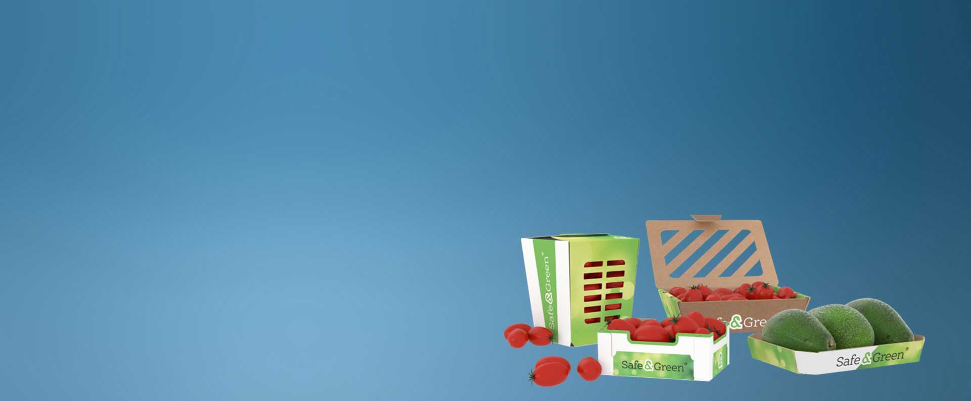 Packaging en carton ondulé Safe&Green pour légumes