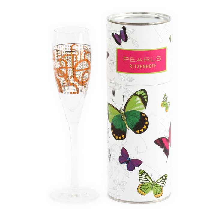 Emballage tube pour verre de champagne