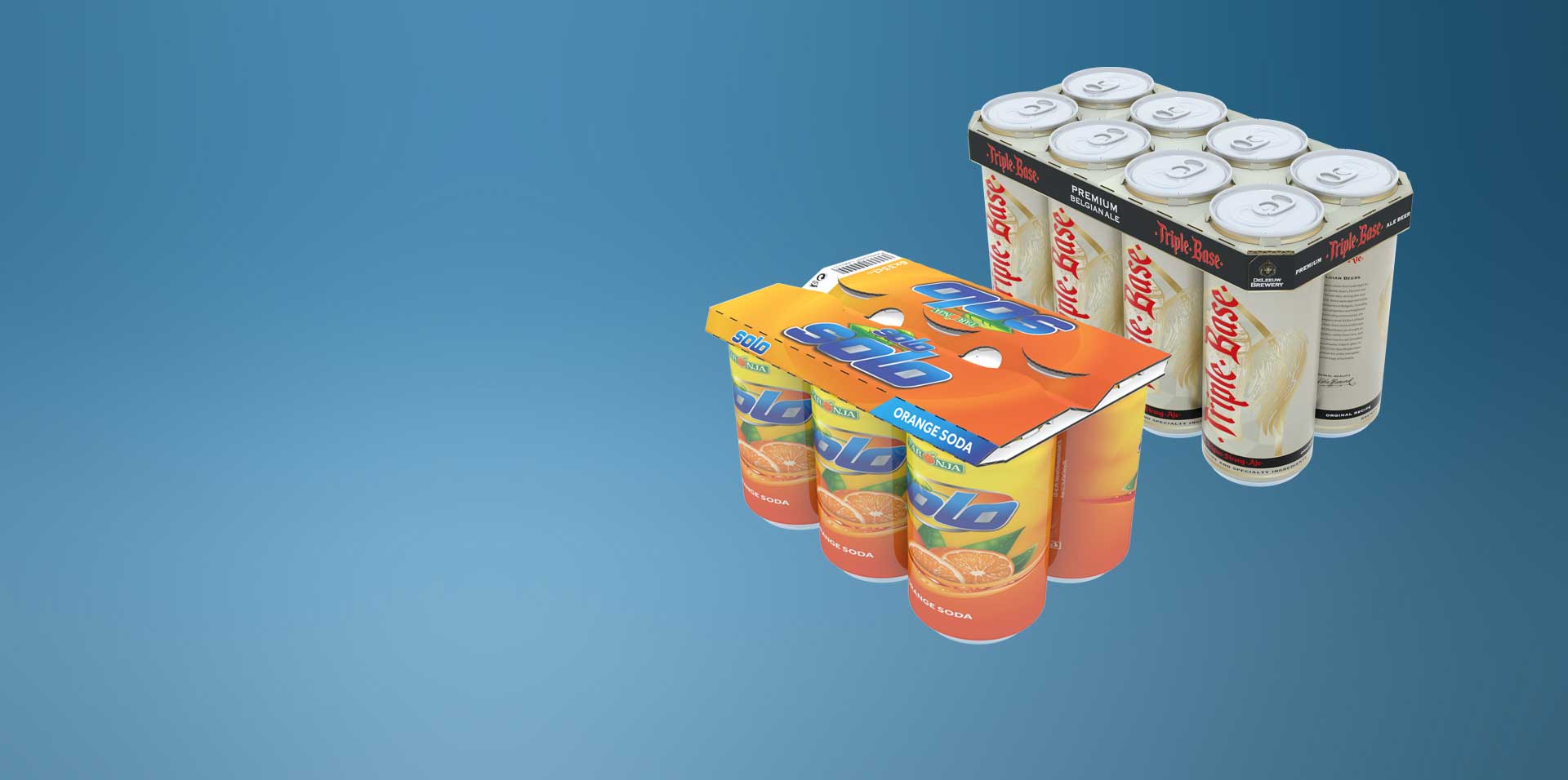 Drankverpakkingen, Multipack verpakkingen, Blikverpakkingen