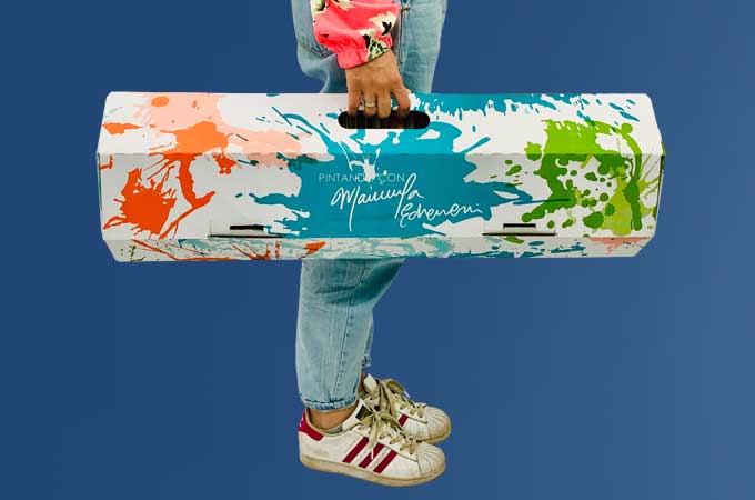 Ontdek hoe we artieste Manuela Echeverri hielpen om mensen aan het schilderen te krijgen met een creatief e-commerce pakket voor kunstkits.