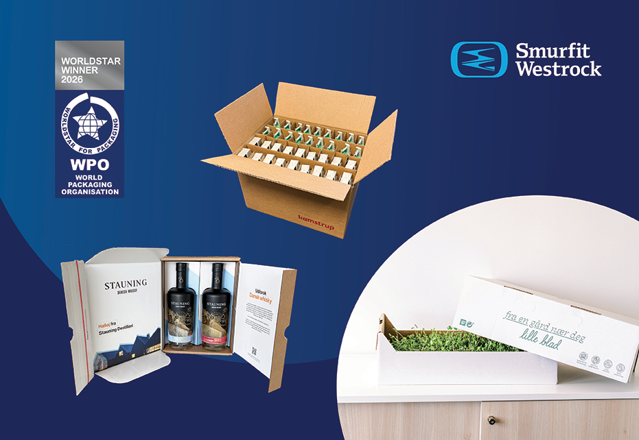  Smurfit Westrock Skandinavia vinner tre WorldStar Awards for innovative og bærekraftige emballasjeløsninger