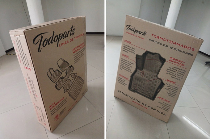 opakowania na dywaniki samochodowe