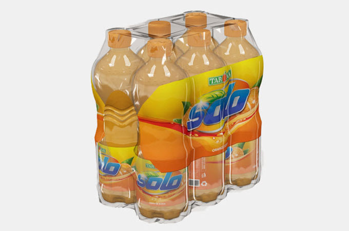 foliowe opakowanie na butelki 