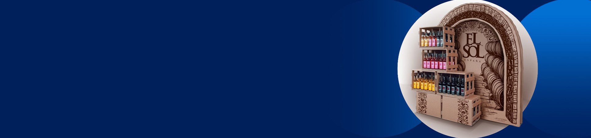 Display na wina ElSol - baner