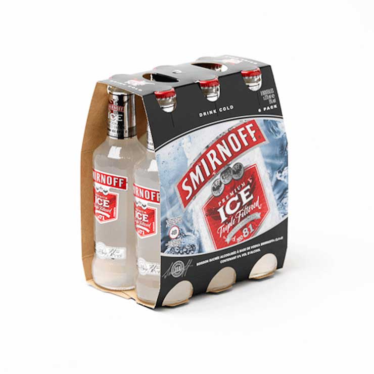 wielopak z tektury na butelki