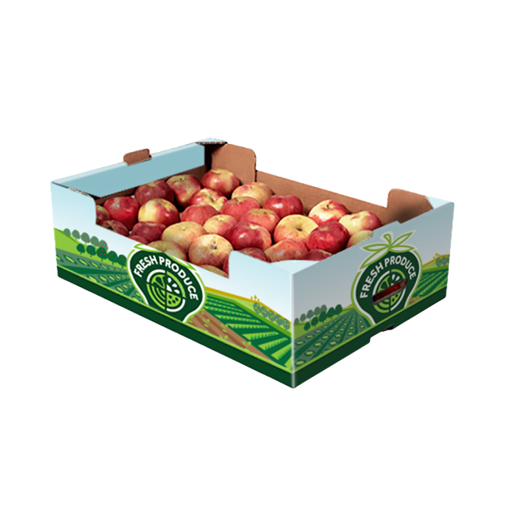 Skrzynki tekturowe na świeże produkty, składane maszynowo