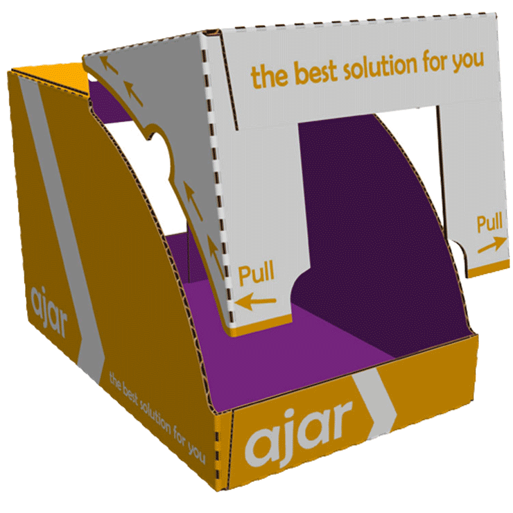 Taca półkowa składana maszynowo