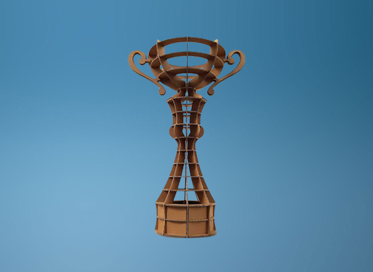 Troféu de cartão