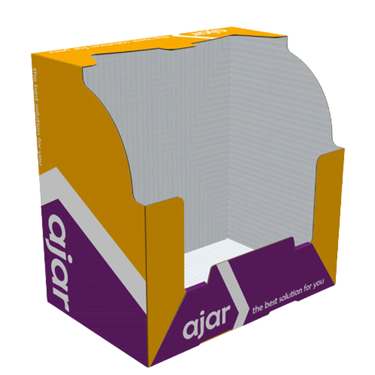 Two way display, display packaging, shelf ready packaging