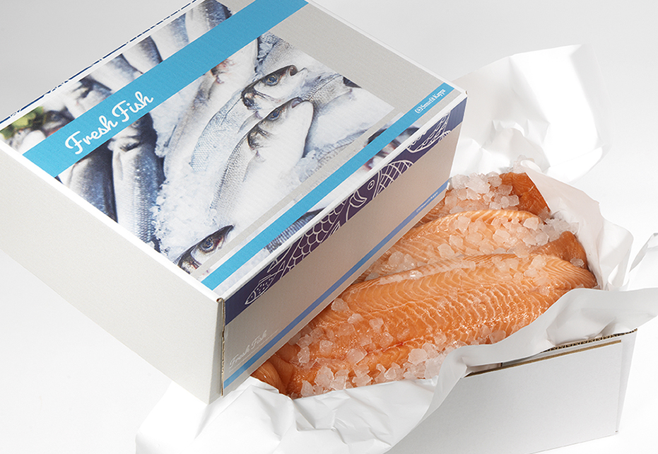 Fisklådor av papper ersätter plast