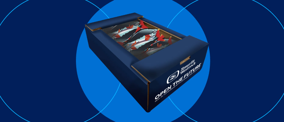 Salmon shellfish packaging
