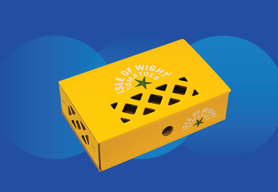 Fresh produce cardboard box