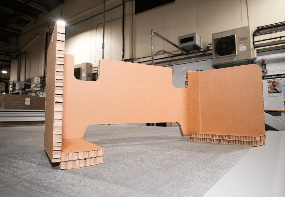 Honeycomb cardboard sheets