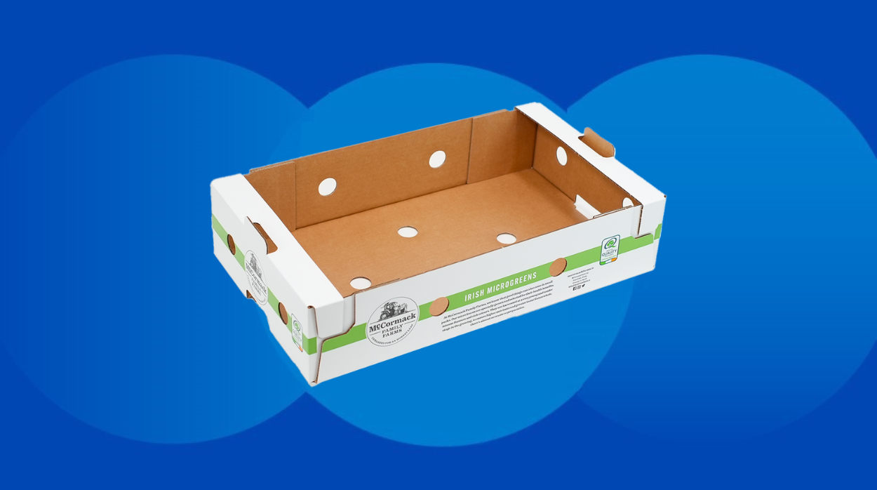 Coated packaging box