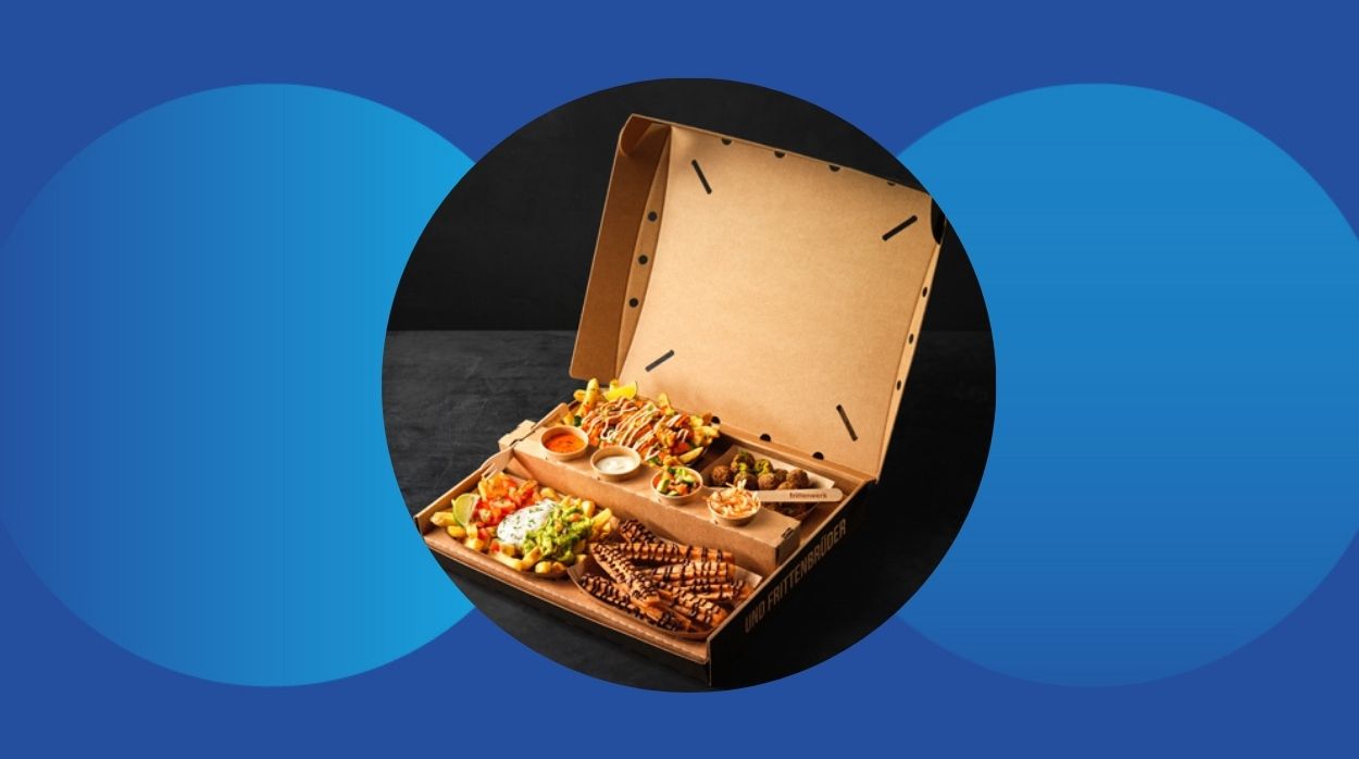Food delivery packaging box