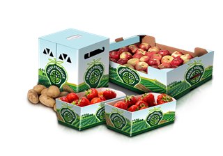 Coated fresh produce box