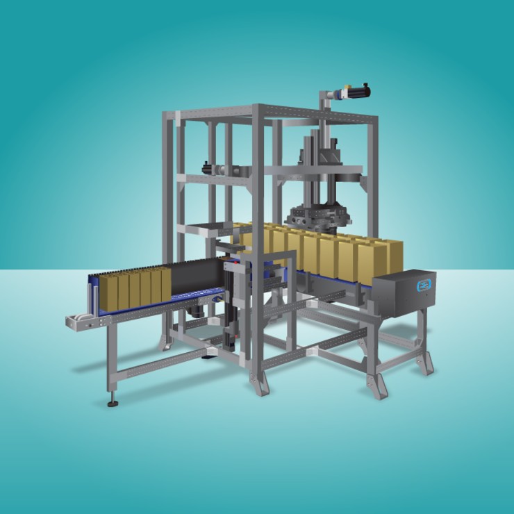 Top load case packer machine