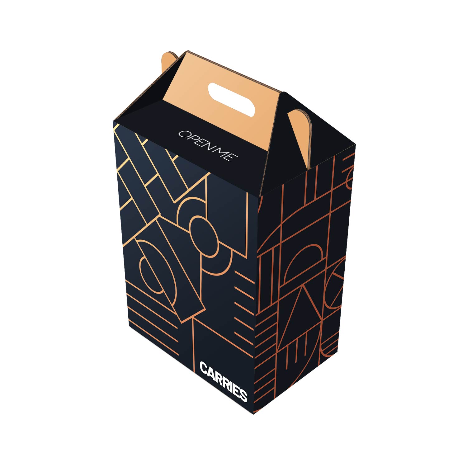 carriers cardboard box handheld food example