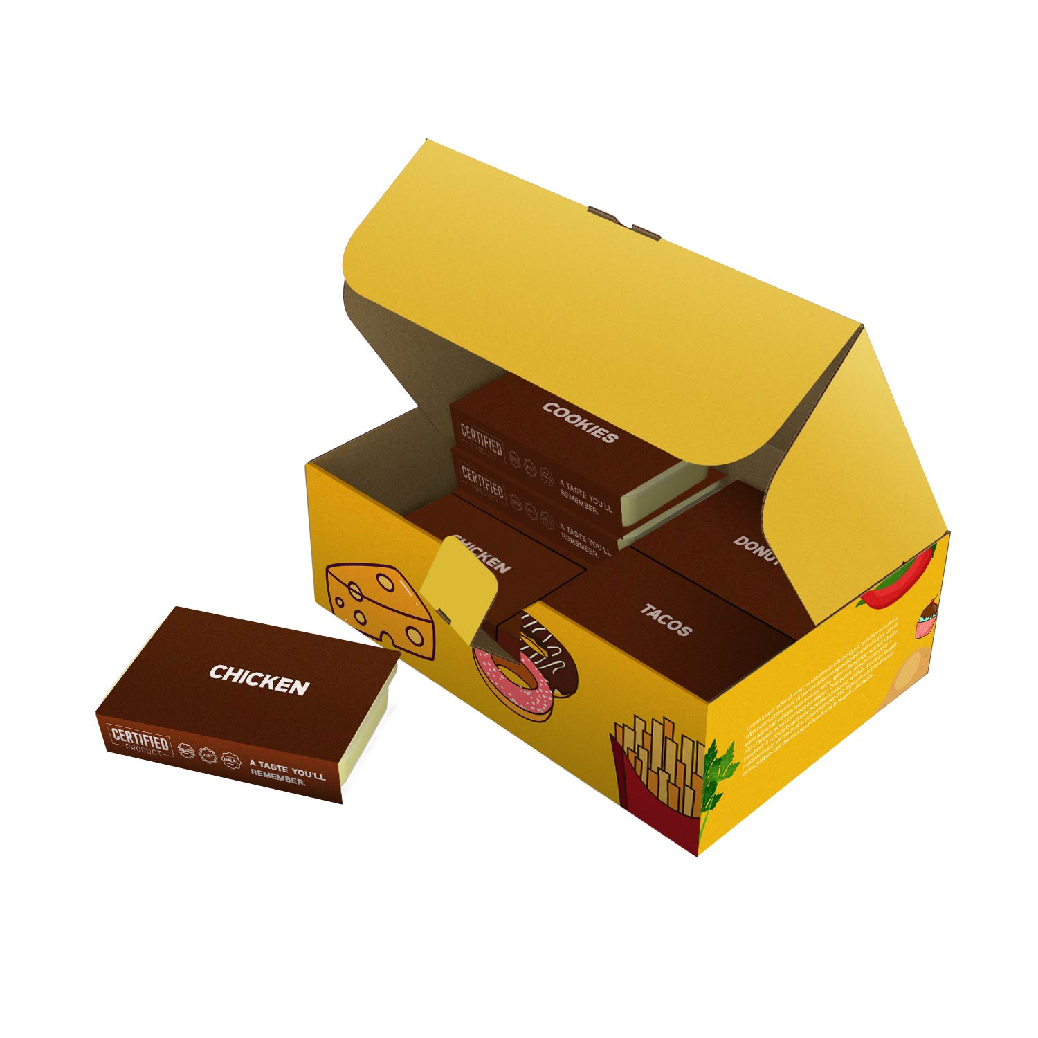 Meal Kit Packaging Box Open