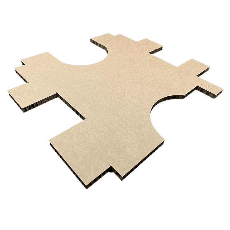 Honeycomb cardboard packaging material