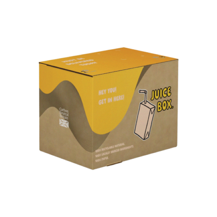 Chilled juice packaging box