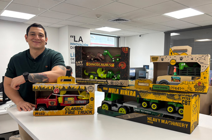 collection of toy trucks
