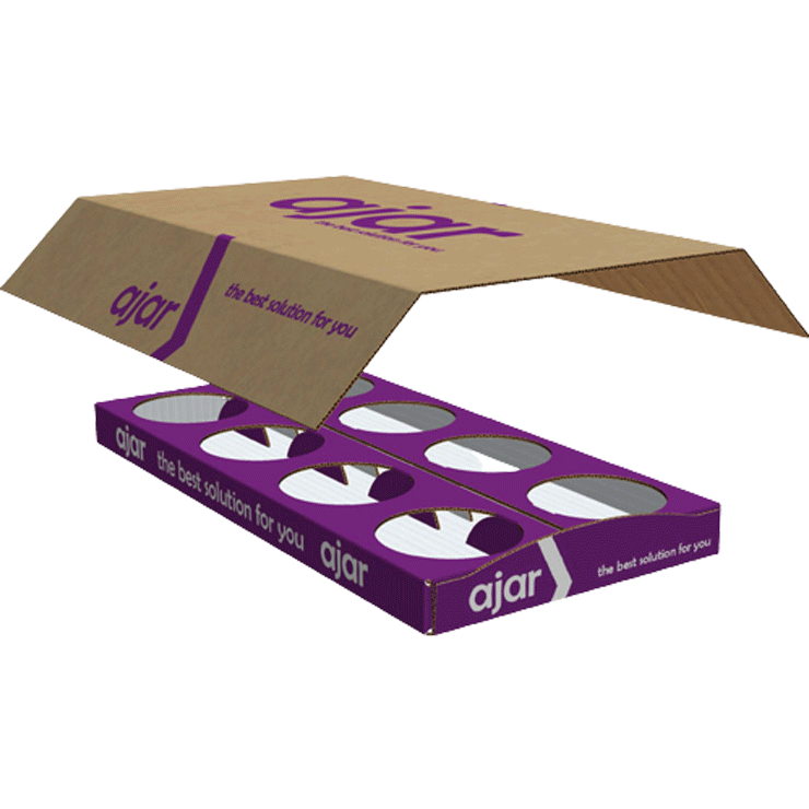 Machine Erect Pot Tray, Shelf Ready Packaging